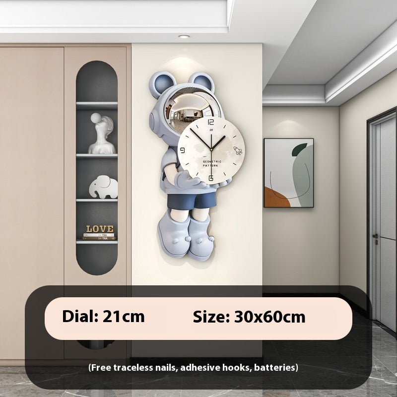 Astronaut Clock Wall Clock Living Room Modern Home