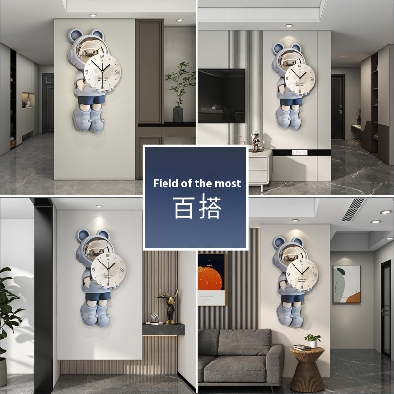 Astronaut Clock Wall Clock Living Room Modern Home