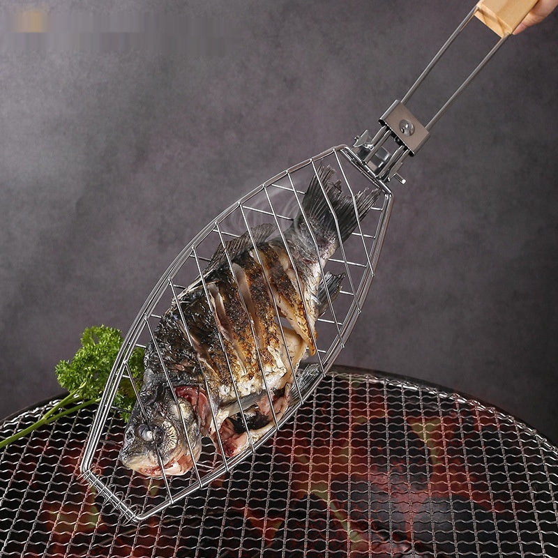 Grilled Fish Clip Removable BBQ Grill Household Multifunctional Toast Clamp Tools