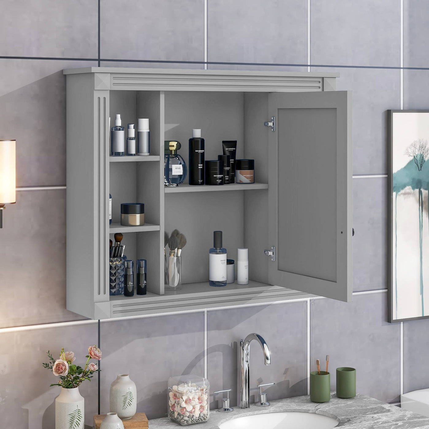 Wall Mounted Bathroom Storage Cabinet Bathroom Wall Cabinet With Mirror