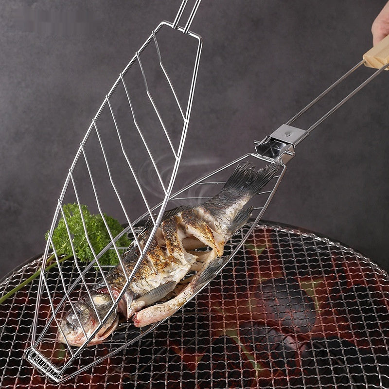 Grilled Fish Clip Removable BBQ Grill Household Multifunctional Toast Clamp Tools