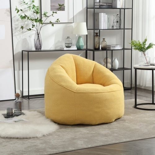 Bedding Bean Bag Sofa Chair High Pressure Foam Bean Bag Chair Material With Padded Foam Padding Compressed Bean Bag With Footrest