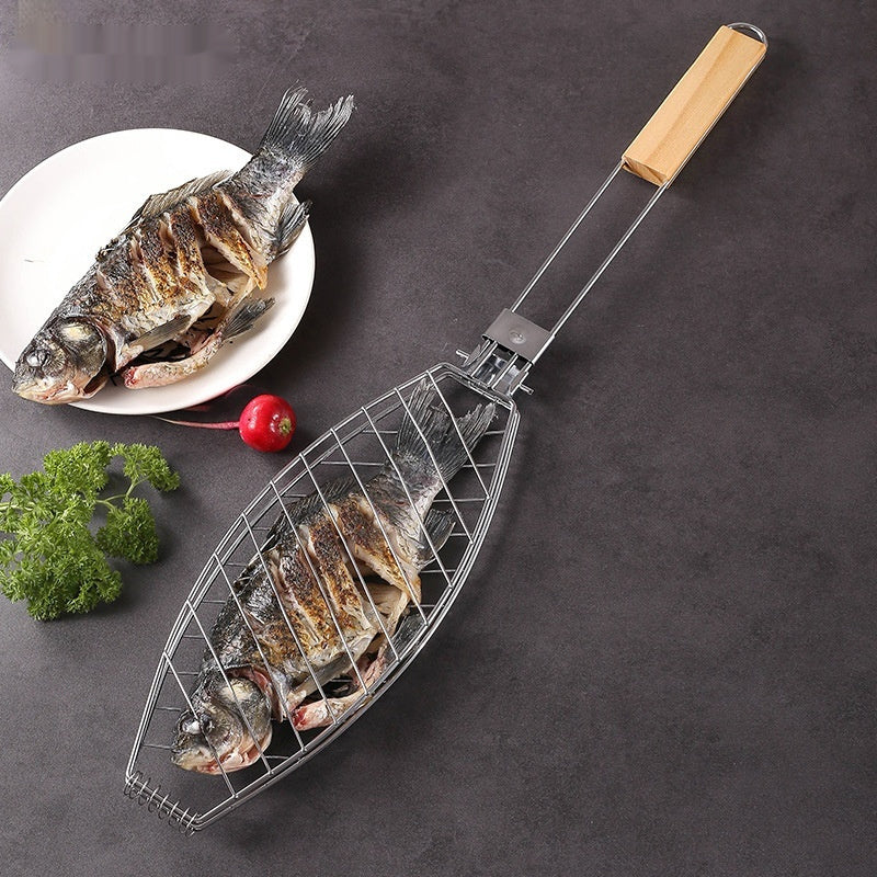 Grilled Fish Clip Removable BBQ Grill Household Multifunctional Toast Clamp Tools