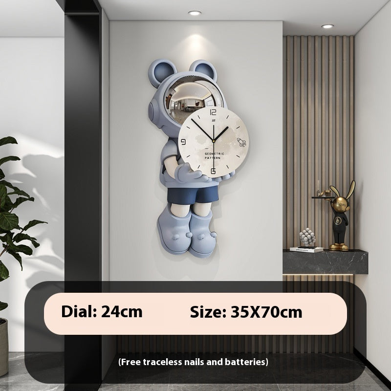 Astronaut Clock Wall Clock Living Room Modern Home